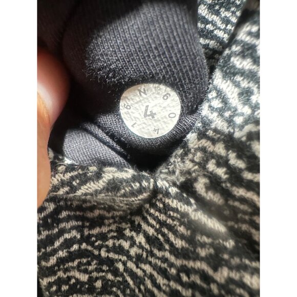 Lululemon Scuba Hoodie Y2K Womens 4 Gray Luminesce Splatter Embroidered Logo - Picture 6 of 16